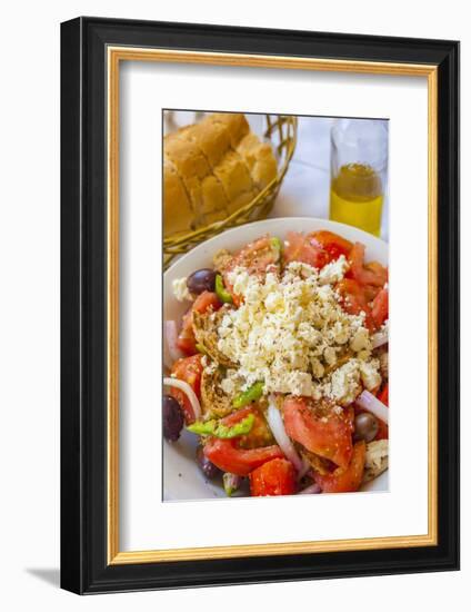 Greek Panzanella Salad, Kalymnos, Dodecanese, Greek Islands, Greece, Europe-Neil Farrin-Framed Photographic Print
