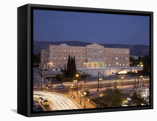 Greek Parliament Building, Syntagma (Constitution) Square, Athens, Greece, Europe-Angelo Cavalli-Framed Premier Image Canvas