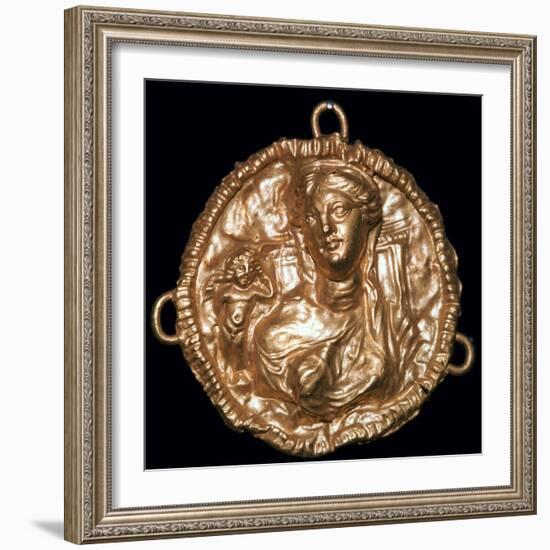 Greek pendant with bust of Aphrodite-Unknown-Framed Giclee Print