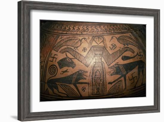 Greek Pithos, (Jar) from Thebes, 7th century BC-Unknown-Framed Giclee Print