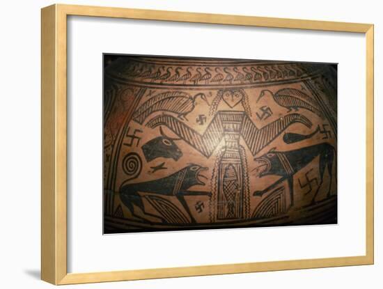 Greek Pithos, (Jar) from Thebes, 7th century BC-Unknown-Framed Giclee Print