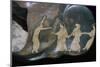 Greek red-figure astragalos with dancing figures, 5th century BC. Artist: Unknown-Unknown-Mounted Photographic Print