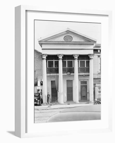 Greek revival architecture in New Orleans, Louisiana, 1935-Walker Evans-Framed Photographic Print