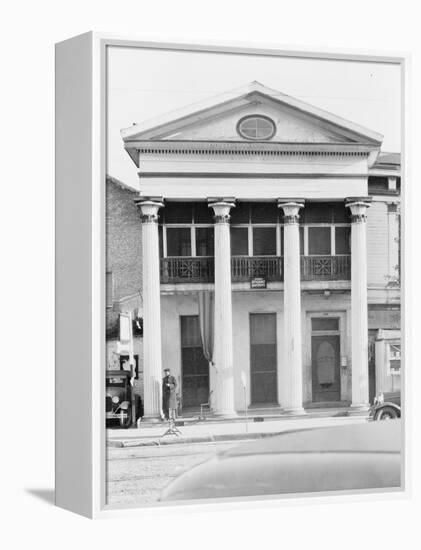 Greek revival architecture in New Orleans, Louisiana, 1935-Walker Evans-Framed Premier Image Canvas