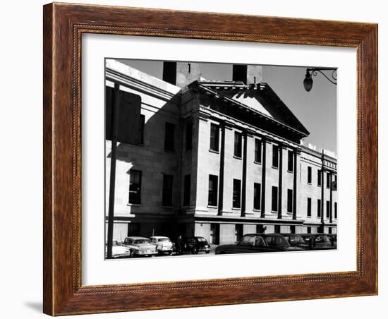 Greek Revival Facade, with Pilasters and Pediment, of the San Francisco Mint-Walker Evans-Framed Photographic Print