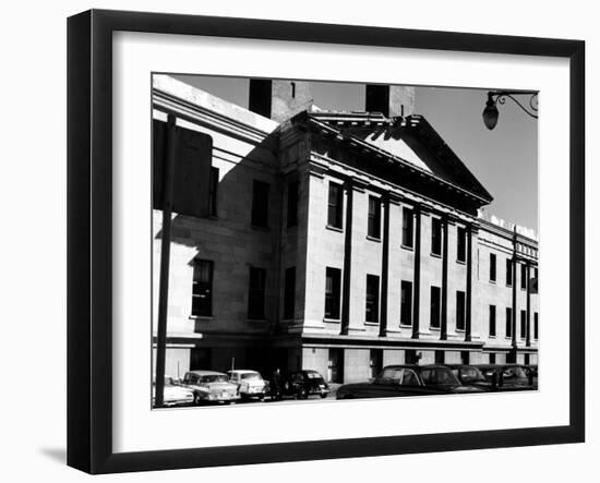 Greek Revival Facade, with Pilasters and Pediment, of the San Francisco Mint-Walker Evans-Framed Photographic Print