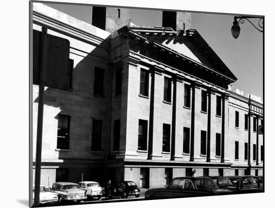 Greek Revival Facade, with Pilasters and Pediment, of the San Francisco Mint-Walker Evans-Mounted Photographic Print