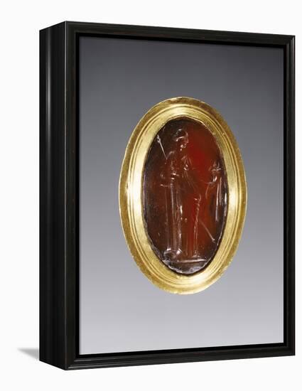 Greek Ring Inset with Intaglio Representing Fortuna-null-Framed Premier Image Canvas