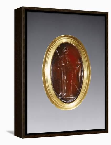 Greek Ring Inset with Intaglio Representing Fortuna-null-Framed Premier Image Canvas