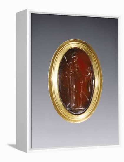 Greek Ring Inset with Intaglio Representing Fortuna-null-Framed Premier Image Canvas