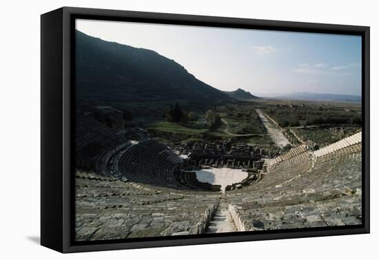 Greek-Roman Theatre in Ephesus, Turkey, Built in Ca 200 BC and Enlarged in Roman Times-null-Framed Premier Image Canvas