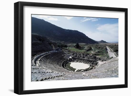 Greek-Roman Theatre in Ephesus, Turkey, Built in Ca 200 BC and Enlarged in Roman Times-null-Framed Giclee Print