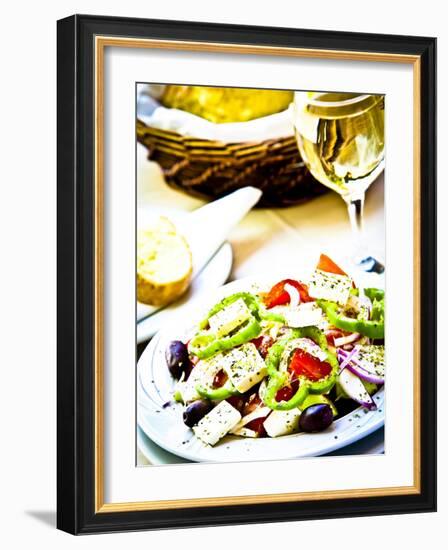Greek Salad, Plaka District, Athens, Greece-Doug Pearson-Framed Photographic Print