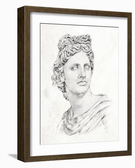Greek Statue II-Annie Warren-Framed Art Print