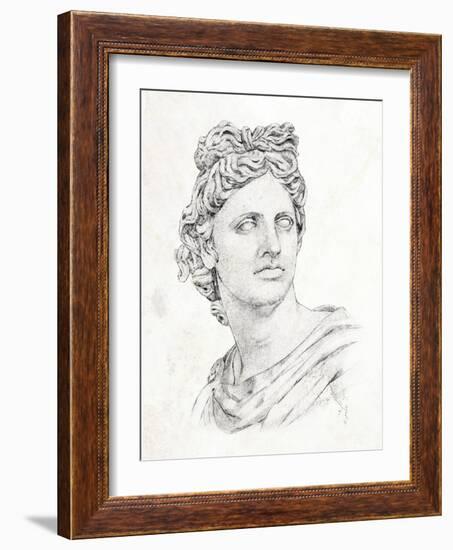 Greek Statue II-Annie Warren-Framed Art Print