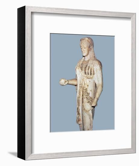 Greek statue of a Kore from the Acropolis, 5th century BC. Artist: Unknown-Unknown-Framed Giclee Print