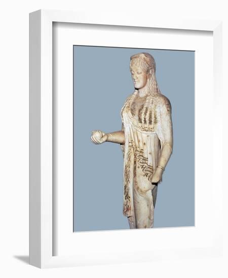 Greek statue of a Kore from the Acropolis, 5th century BC. Artist: Unknown-Unknown-Framed Giclee Print