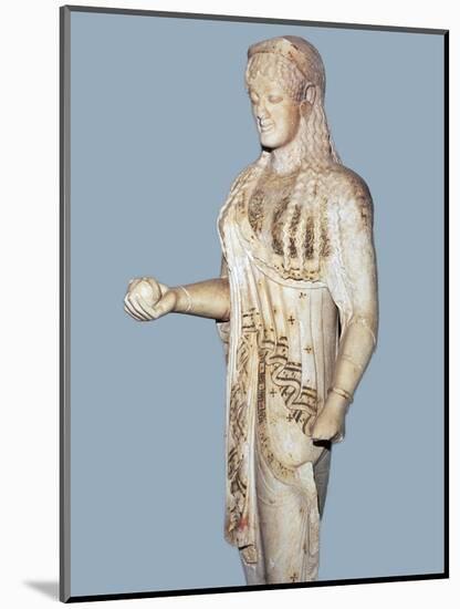 Greek statue of a Kore from the Acropolis, 5th century BC. Artist: Unknown-Unknown-Mounted Giclee Print