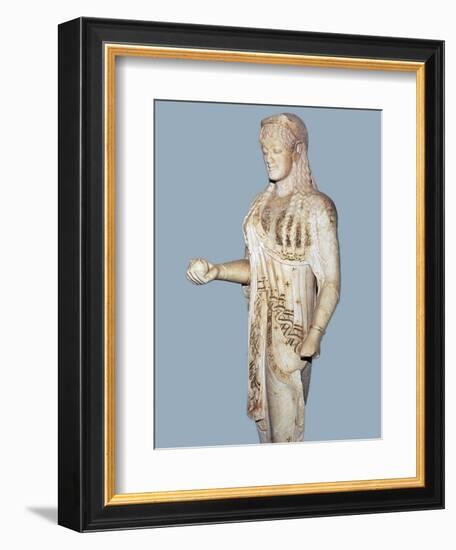 Greek statue of a Kore from the Acropolis, 5th century BC. Artist: Unknown-Unknown-Framed Giclee Print