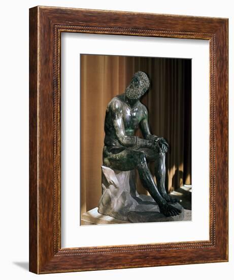 Greek statue, the boxer of Apollonius, 1st century BC. Artist: Unknown-Unknown-Framed Giclee Print