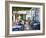 Greek Taverna in Centre of Mountain Village, Vourliotes, Samos, Aegean Islands, Greece-Stuart Black-Framed Photographic Print