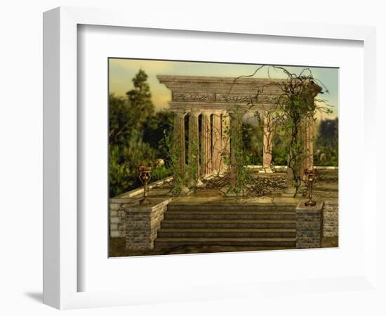 Greek Temple-Atelier Sommerland-Framed Art Print