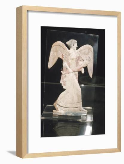 Greek Terracotta, Eos, goddess of Dawn, carries Kephalos, c450 BC-Unknown-Framed Giclee Print