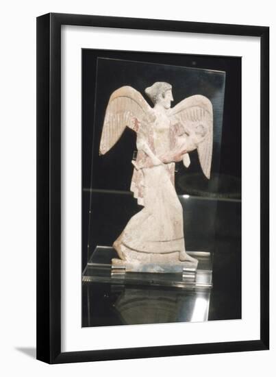 Greek Terracotta, Eos, goddess of Dawn, carries Kephalos, c450 BC-Unknown-Framed Giclee Print