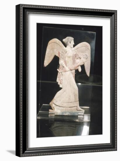 Greek Terracotta, Eos, goddess of Dawn, carries Kephalos, c450 BC-Unknown-Framed Giclee Print