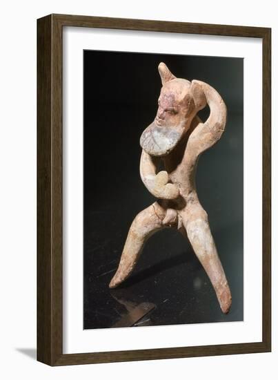 Greek terracotta of a satyr-Unknown-Framed Giclee Print