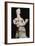 Greek terracotta statuette of a woman with a baby. Artist: Unknown-Unknown-Framed Giclee Print