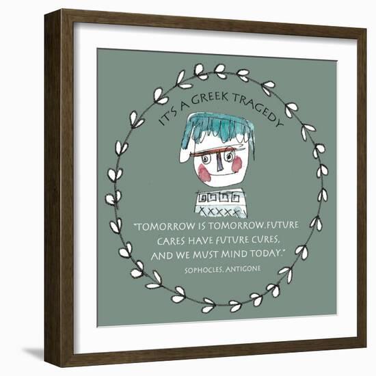 Greek Tragedy A-Effie Zafiropoulou-Framed Giclee Print