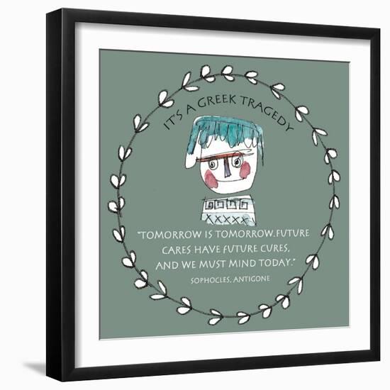 Greek Tragedy A-Effie Zafiropoulou-Framed Giclee Print