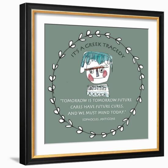 Greek Tragedy A-Effie Zafiropoulou-Framed Giclee Print