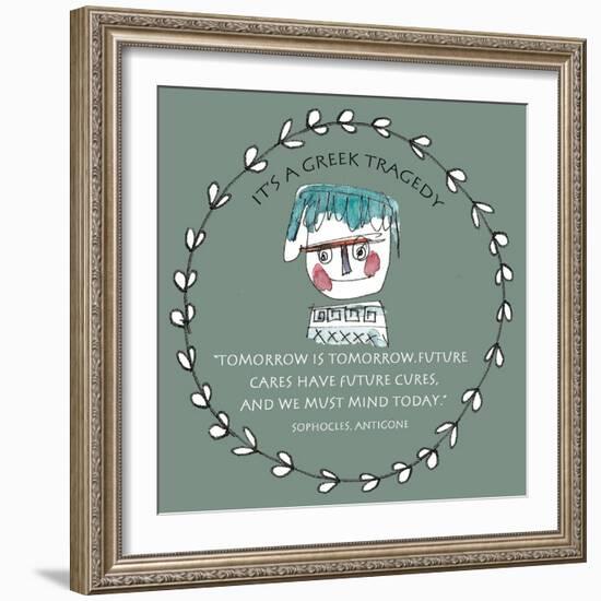 Greek Tragedy A-Effie Zafiropoulou-Framed Premium Giclee Print