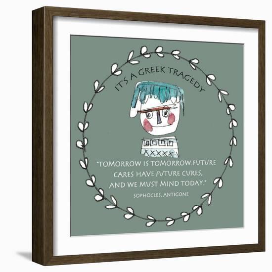 Greek Tragedy A-Effie Zafiropoulou-Framed Premium Giclee Print