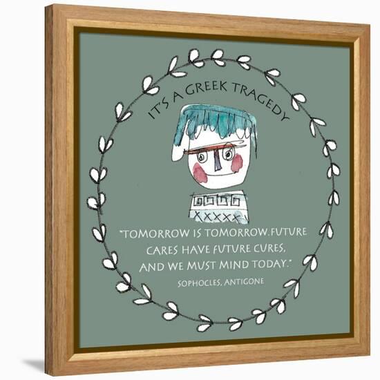 Greek Tragedy A-Effie Zafiropoulou-Framed Premier Image Canvas