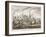 Greek Triremes at the Battle of Salamis (Litho)-English-Framed Giclee Print