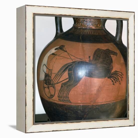 Greek Vase Depicting a Chariot, C5th-6th Century Bc-null-Framed Premier Image Canvas