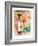 Greek Vase & Firelily-Joadoor-Framed Art Print