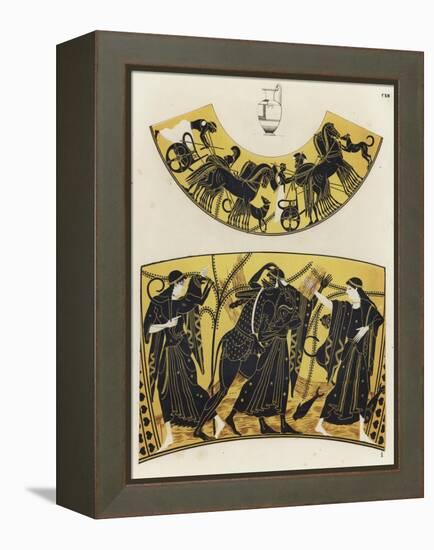 Greek Vase Painting-null-Framed Premier Image Canvas