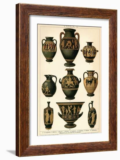 Greek Vases-null-Framed Art Print