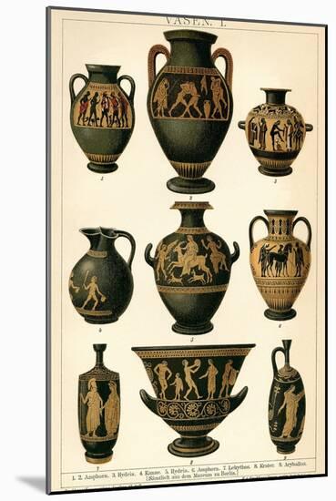 Greek Vases-null-Mounted Art Print