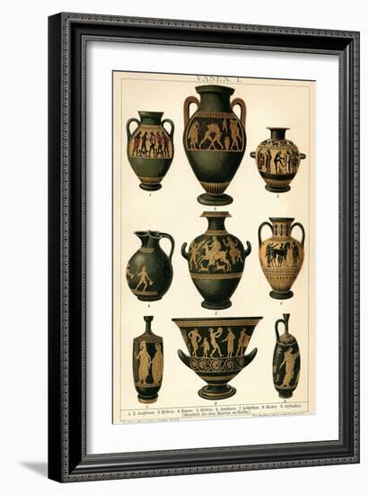 Greek Vases-null-Framed Art Print