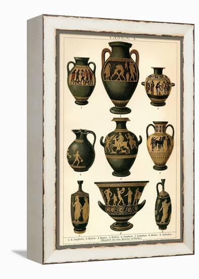 Greek Vases-null-Framed Stretched Canvas