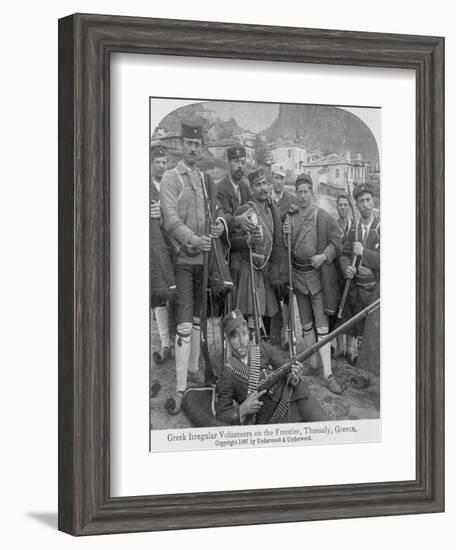 Greek Volunteer Irregular Soldiers-null-Framed Giclee Print