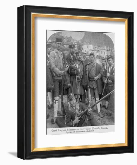 Greek Volunteer Irregular Soldiers-null-Framed Giclee Print