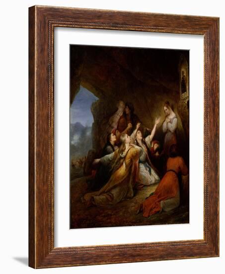 Greek Women Imploring at the Virgin of Assistance, 1826-Ary Scheffer-Framed Giclee Print