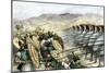 Greeks Repelling the Persian Army under Mardonius at the Battle of Plataea, 479 Bc-null-Mounted Giclee Print