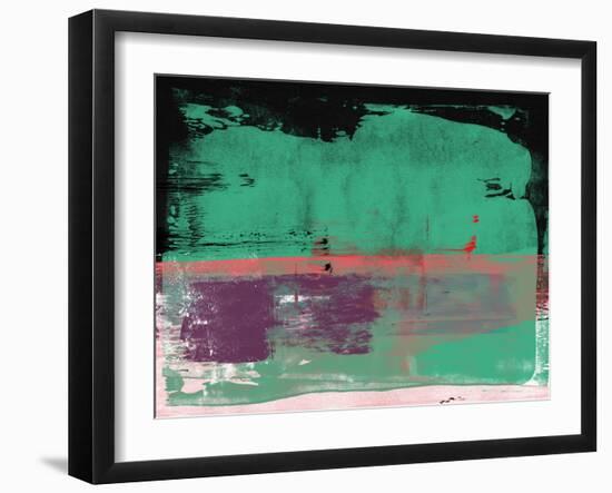 Green Abstract Composition I-Alma Levine-Framed Art Print
